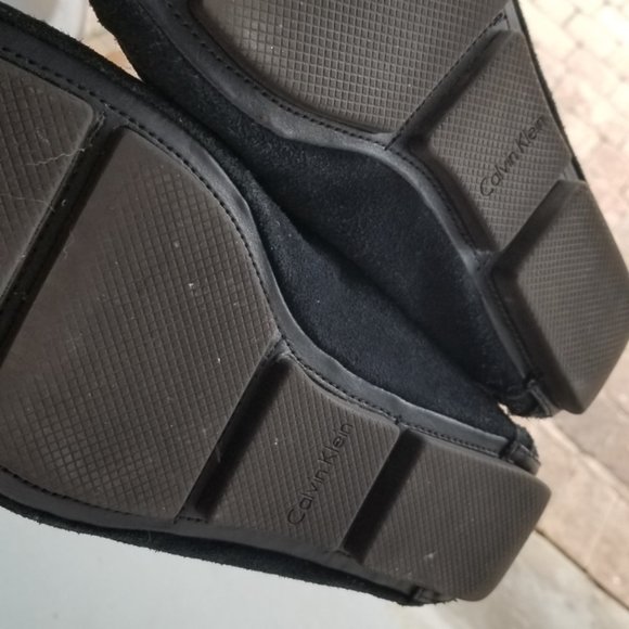 CALVIN KLEIN SUEDE-LIKE SHOES - Picture 4 of 5